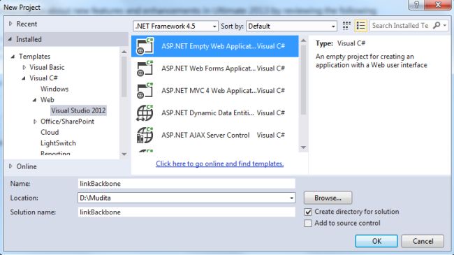 Create An Web Application